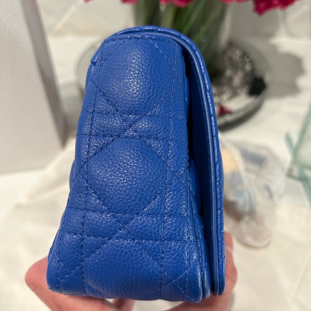 ❗️SOLD❗️💯% Authentic STUNNING bright blue Dior Caro bag - Picture 13 of 15